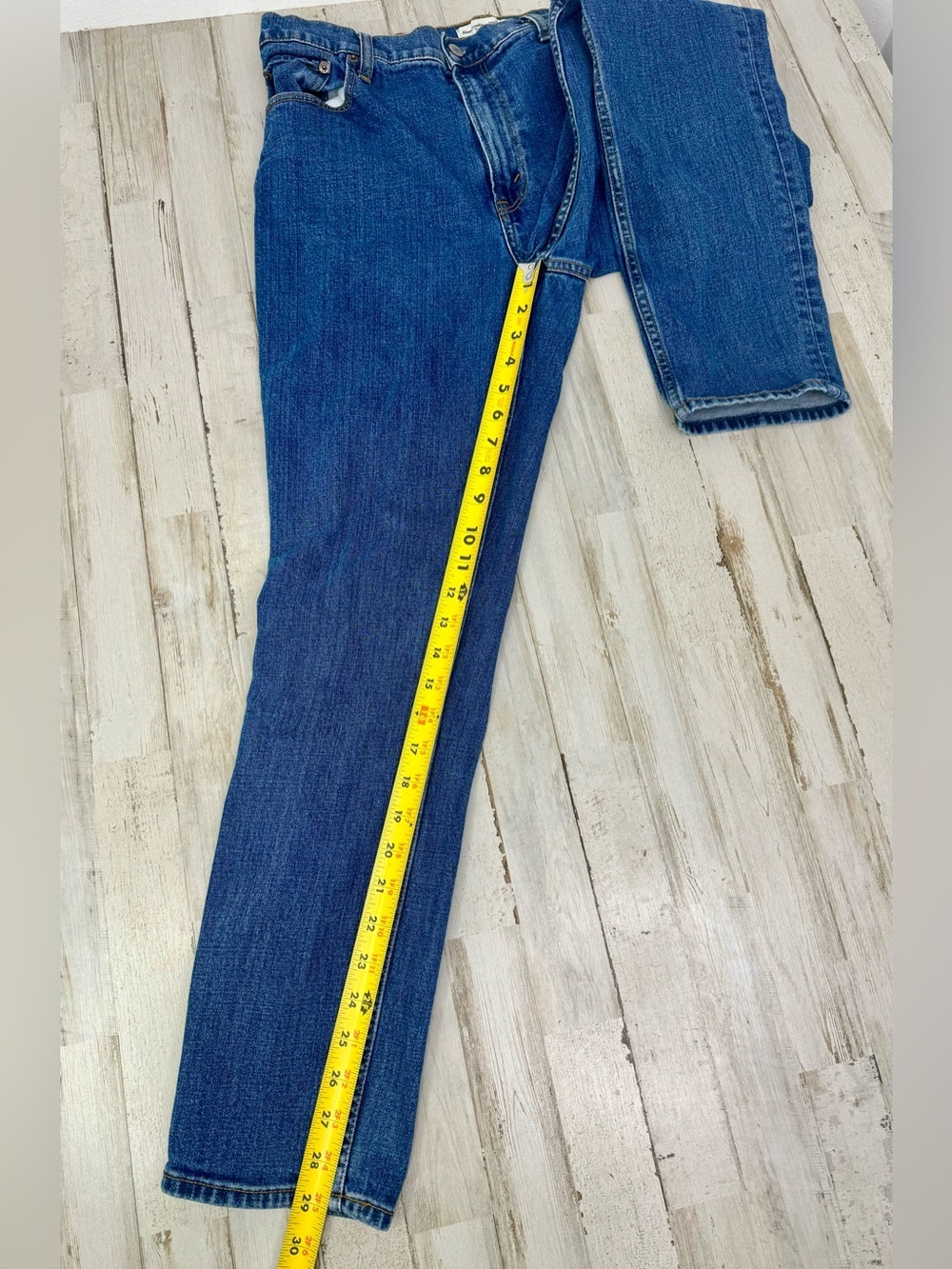 Abercrombie & Fitch Jeans 31/12L (32x29) The Skinny High Rise Blue - Picture 8 of 11